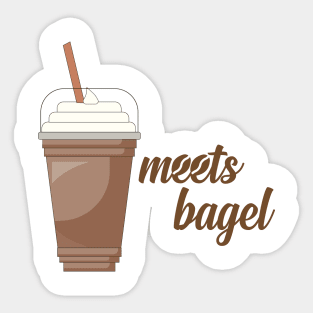 coffee meets bagel Sticker